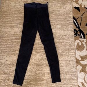 J. Crew collection black leather leggings